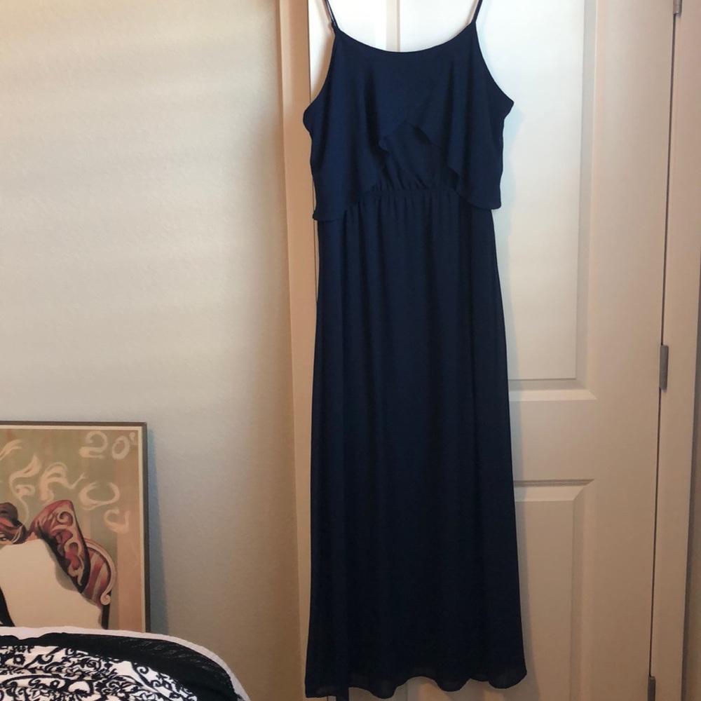 Navy blue maxi dress